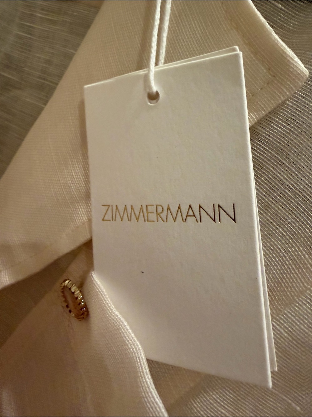 Zimmermann Cream Scenic-Print Mini Shirt Dress - Picture 7 of 8